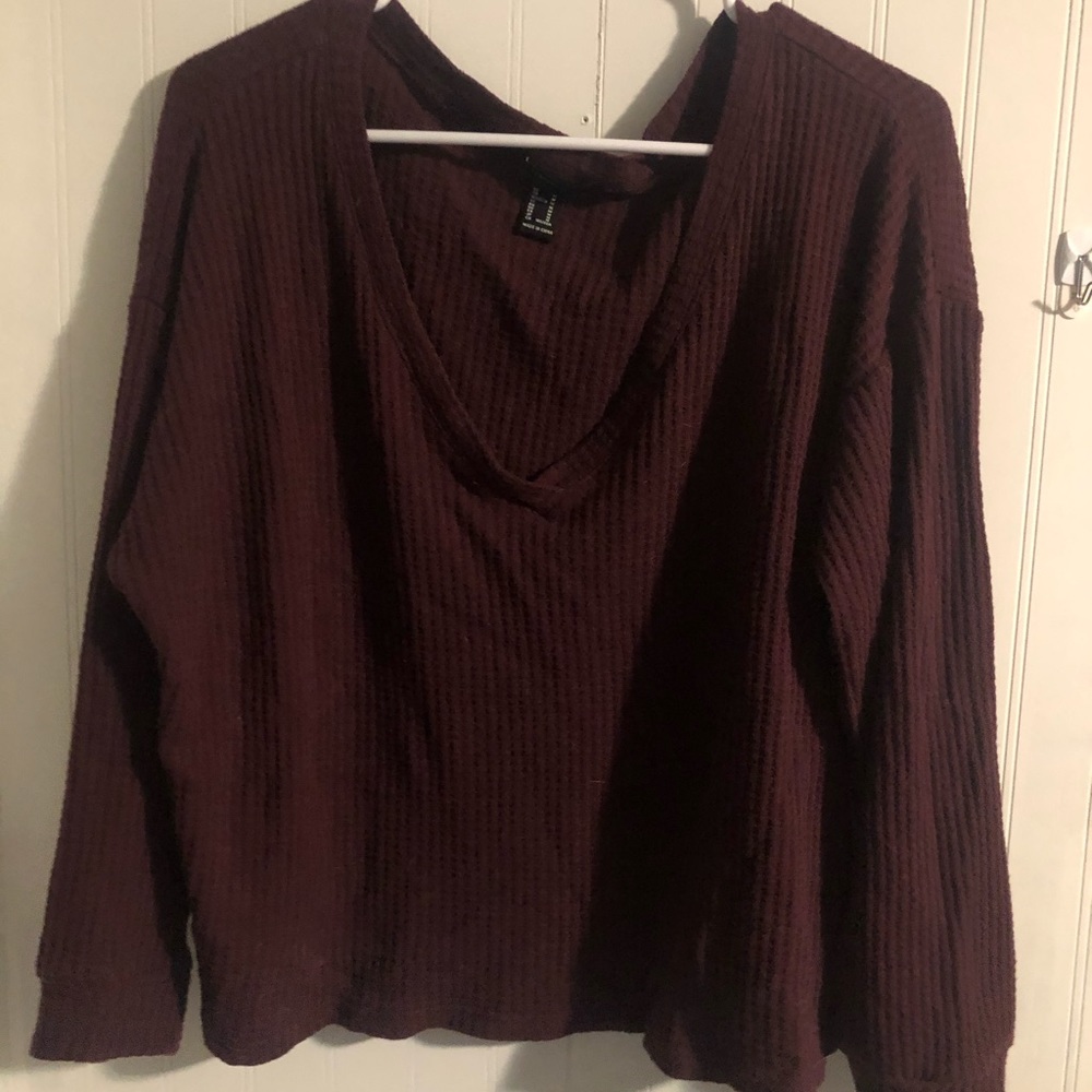 Forever 21 waffle knit top